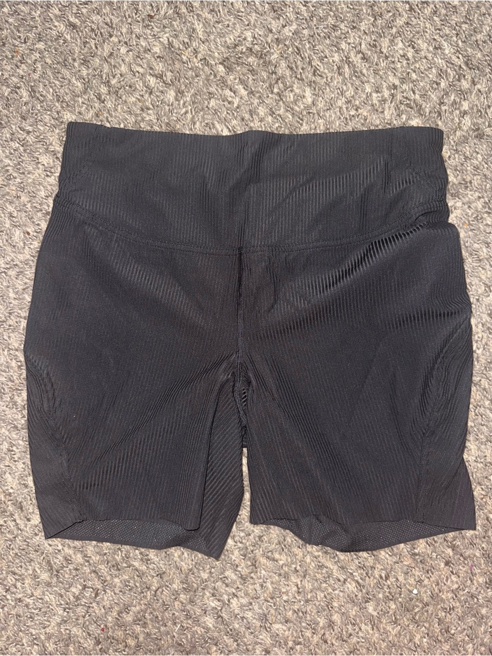 Lululemon Base Pace Ribbed High Rise Short 6 Inch Black Size 10